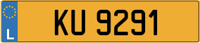 Trailer License Plate